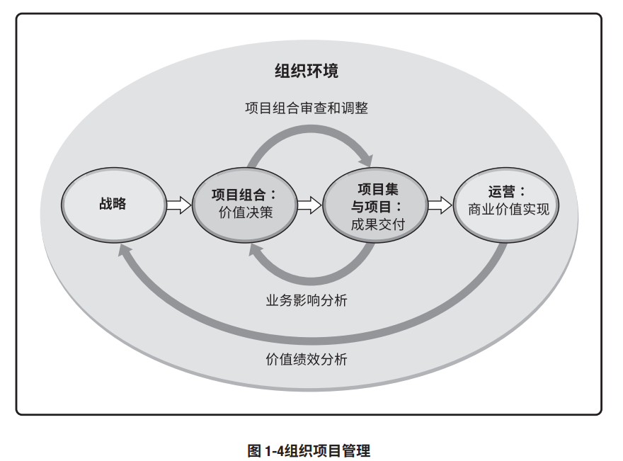 图 1-4 组织项目管理